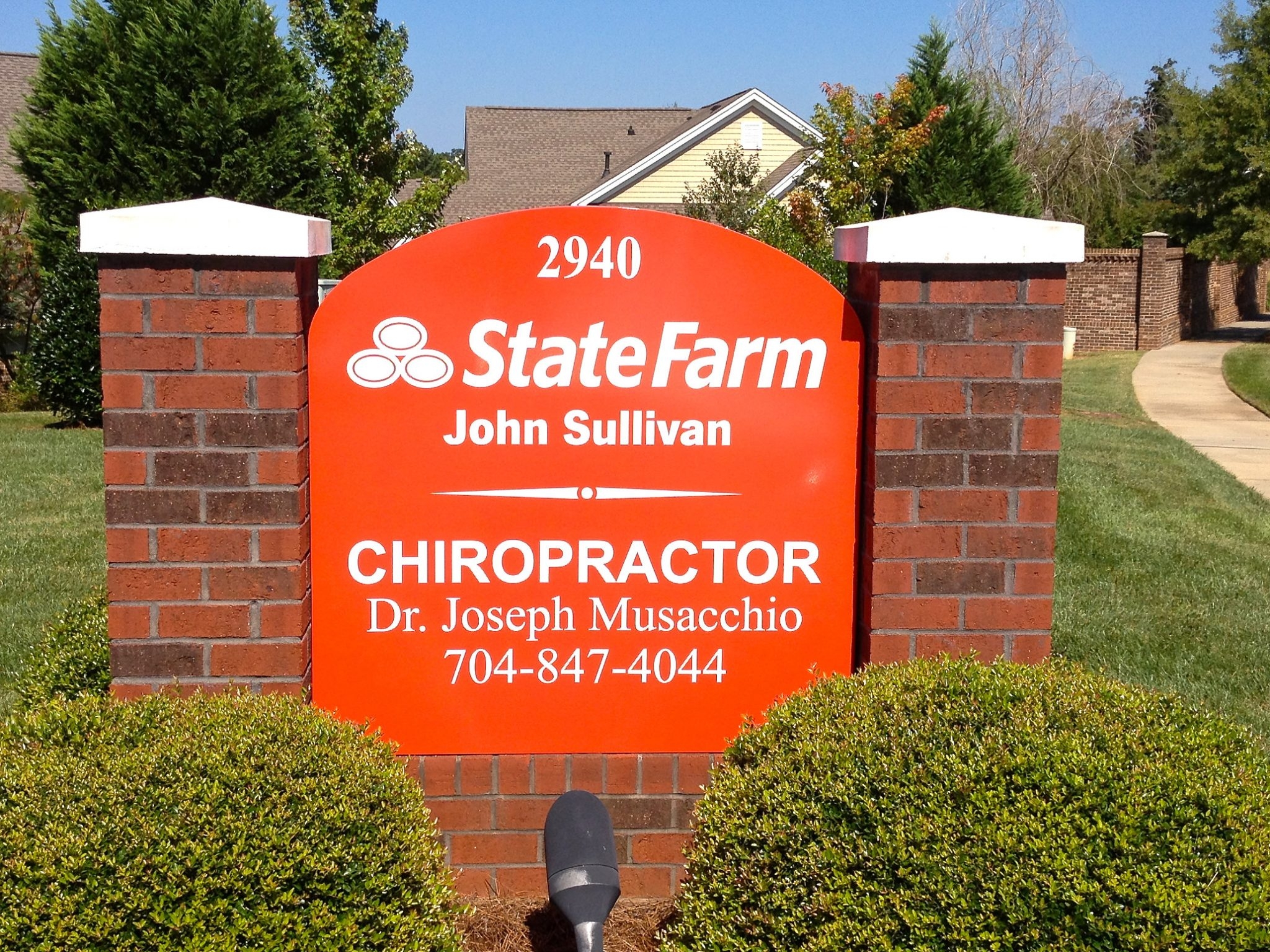 Custom monument signs_StateFarm Chiropractor